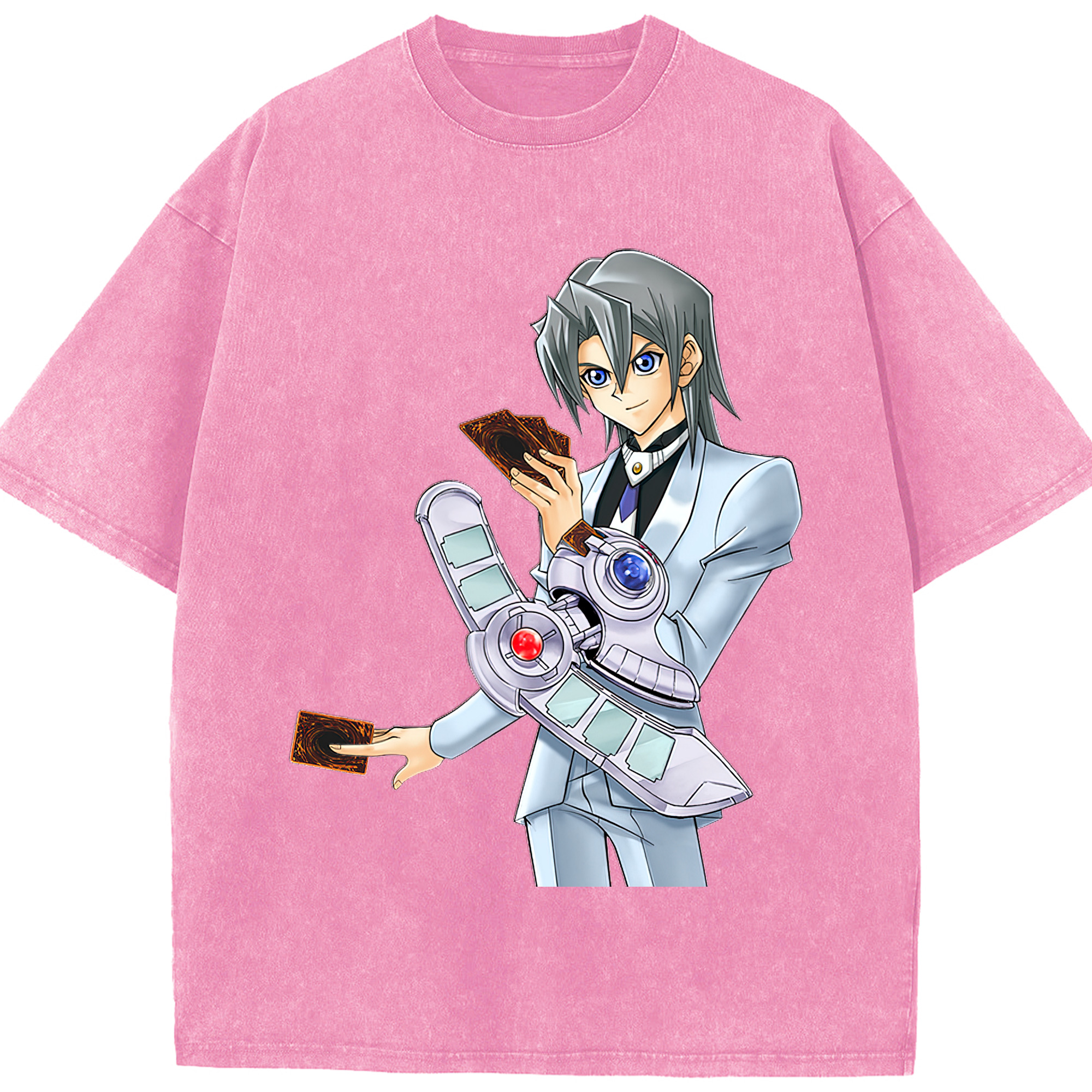 （画像用） 遊☆戯☆王 Yu-Gi-Oh! 綿100% ヴィンテージ風 半袖Tシャツ（フロントプリント）